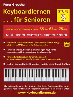 cover image of Keyboardlernen für Senioren (Stufe 3)